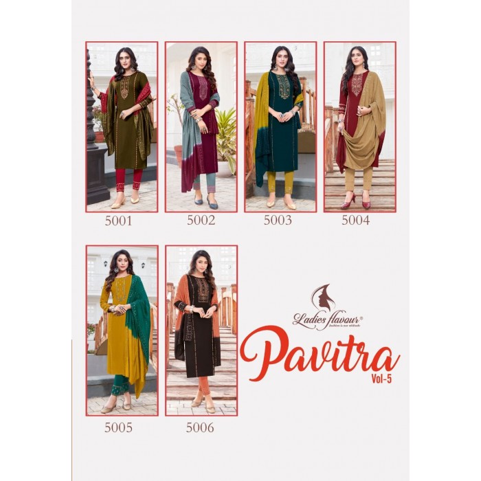 Ladies Flavour Pavitra Vol 5 14 Kg Kurtis